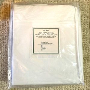 L.L.Bean sunwashed percale bedding